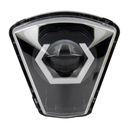 SICKMOTOS LED RGBW V4 Scheinwerfer mit Angel Eye Hexagonal – Passend für GasGas EC ES EW 125 300 350 500 2024-
