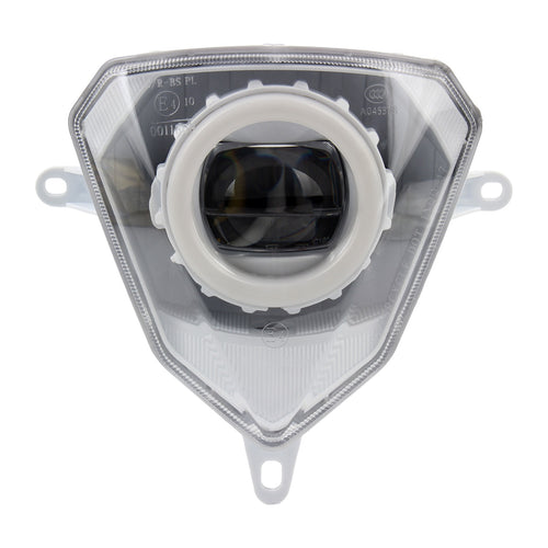 SICKMOTOS LED-Scheinwerfer mit Angel Eye Weiss RGBW – Kompatibel mit Beta (50/125/250/300) & Kreidler Modellen