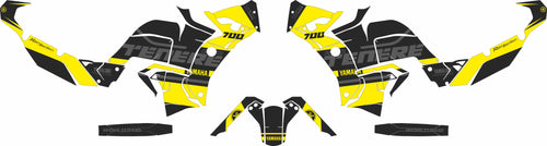 SickMotos Styles Graphics KIT Yellow Edition Yamaha Tenere 700 World Raid 2022