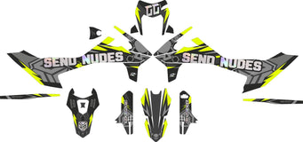 SickMotos Styles Grafik-KIT Fluo Gelb Chrom Holo Edition KTM SMCR 690 2019-2023