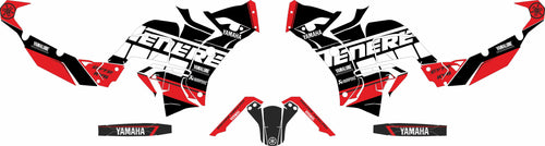 SickMotos Styles Graphics KIT Black and Red Edition Yamaha Tenere 700 World Raid 2022