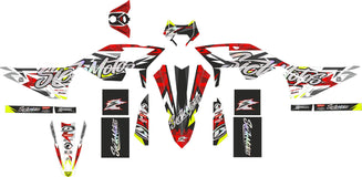SickMotos Styles Grafik-KIT SICKMOTOS Edition Fluo Gelb Chrom Holo Beta RR 125 LC Enduro 2021-2023