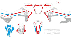 SickMotos Styles Grafik-KIT White Edition GasGas SM 700 2022-
