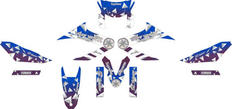 SickMotos Styles Grafik-KIT Sterne Chrom Holo Edition Yamaha WR 125 X (R) 2009-2017
