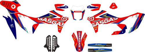 SickMotos Styles Graphics KIT RED Legal Edition GasGas SM 700 2022-