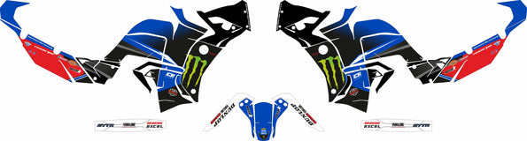 SickMotos Styles Graphics KIT Monster Edition Yamaha Tenere 700 World Raid 2022