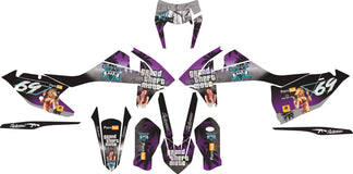 SickMotos Styles Grafik-KIT Grand Theft Moto Edition KTM EXC EXC-F 125-500 2017-2019