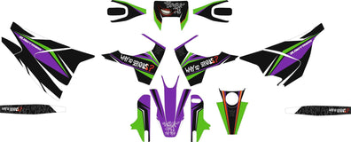 SickMotos Styles Graphics KIT Warum so ernst? Black Edition Husqvarna 701 SM 2016-2022