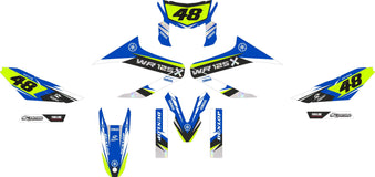 SickMotos Styles Grafik-KIT Fluo Gelb Chrom Holo Edition Yamaha WR 125 X (R) 2009-2017
